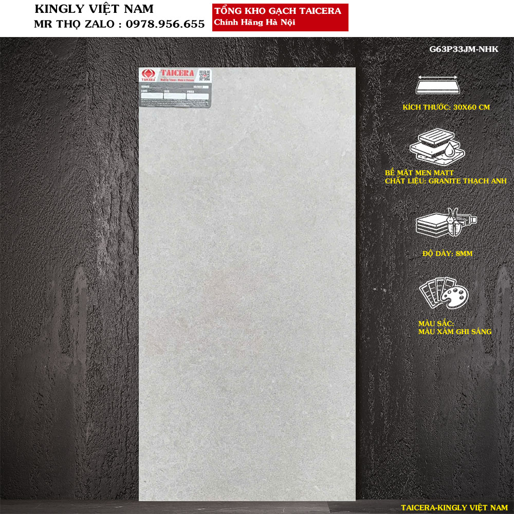 Gạch Taicera 300x600 mm G63P33JM Loại 1